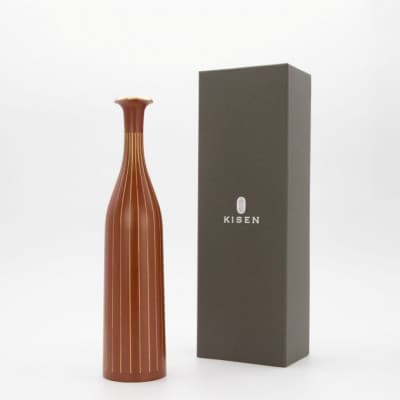 【高岡銅器】Flower Vase RAPPA SLIM (Red)