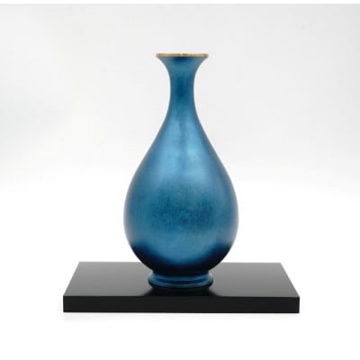 【高岡銅器】碧彩　HEKISAI(台付)