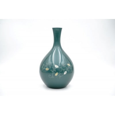 【高岡銅器】福型金銀唐草花瓶