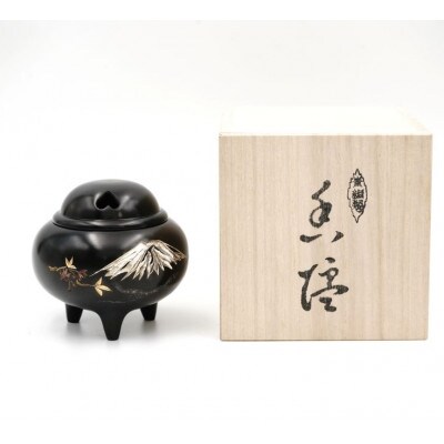 【高岡銅器】香炉　富士桜