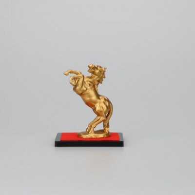 【高岡銅器】秀月作　馬S-4　飛躍ひやく