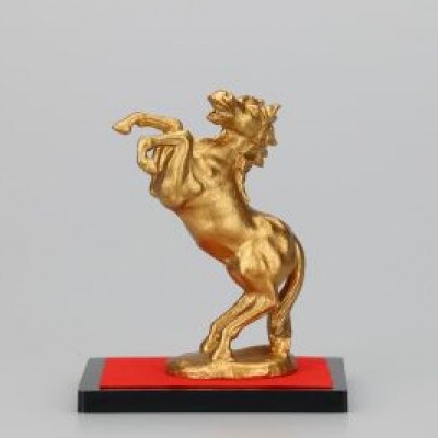 【高岡銅器】秀月作　馬S-4　飛躍ひやく