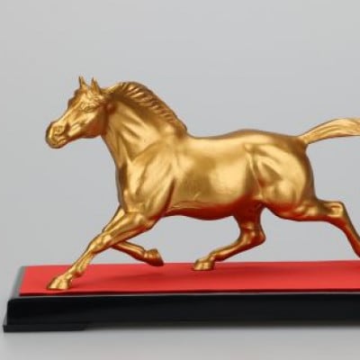 【高岡銅器】秀月作　馬S-1 曙　あけぼの