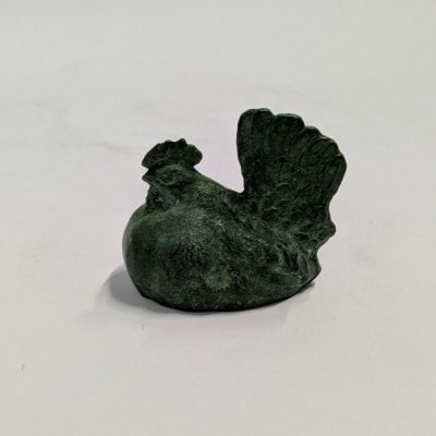 【高岡銅器】書鎮　にわとり