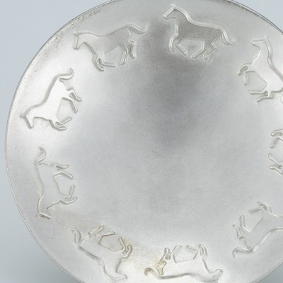 【高岡銅器】錫製盃九頭馬