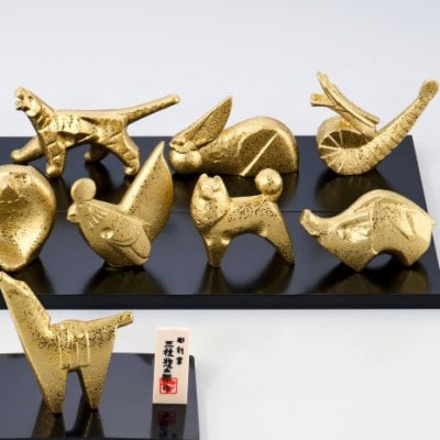 【高岡銅器】三枝惣太郎作　31.十二支セット