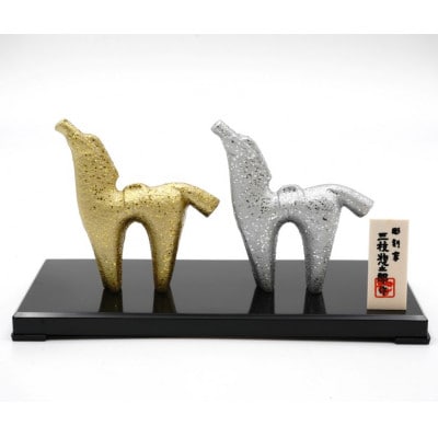 【高岡銅器】三枝惣太郎作　馬27.絆