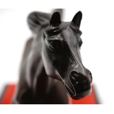 【高岡銅器】秀月作　馬　S-22躍進　やくしん