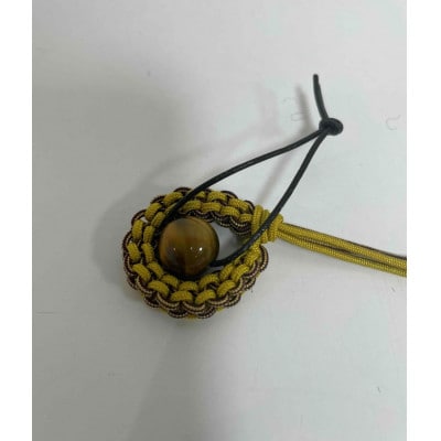 【高岡銅器】オトノスイッチ組紐座付　光彩　タイガーアイ