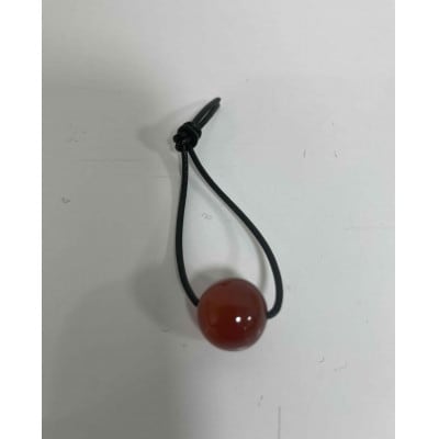 【高岡銅器】オトノスイッチ組紐座付　漆黒　カーネリアン