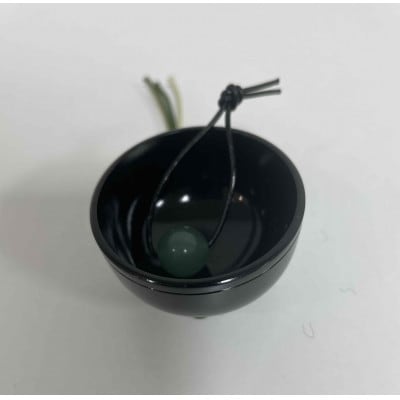 【高岡銅器】オトノスイッチ組紐座付　漆黒　アベンチュリン