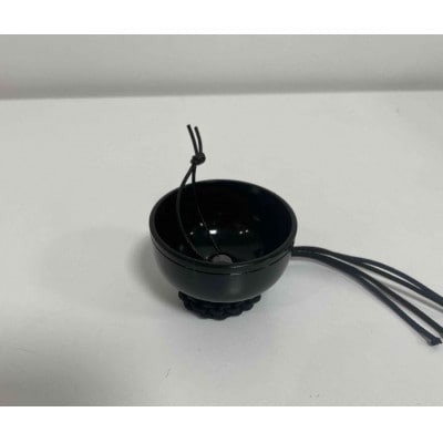 【高岡銅器】オトノスイッチ組紐座付　漆黒　ヘマタイト