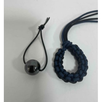 【高岡銅器】オトノスイッチ組紐座付　漆黒　ヘマタイト