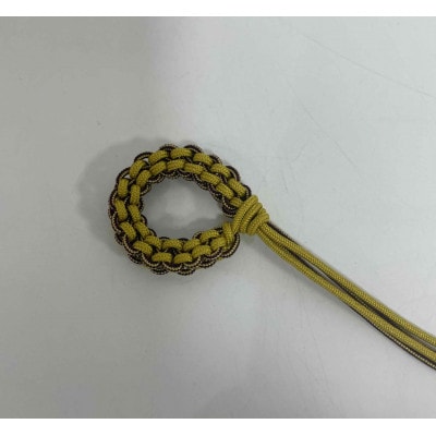 【高岡銅器】オトノスイッチ組紐座付　漆黒　タイガーアイ