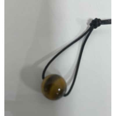 【高岡銅器】オトノスイッチ組紐座付　漆黒　タイガーアイ