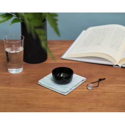 【高岡銅器】おともりん優　漆黒　ブルー