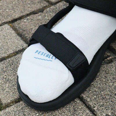 【日本製】漁師も認めた和紙靴下(ペスカリー)スニーカー丈　ブラック　23-25cm