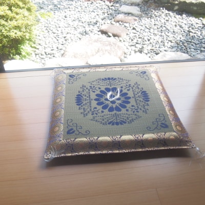 夏用 いぐさ 座布団【特製藺草 紫・お寺さん用座布団】