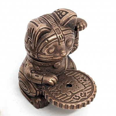 福香 -FUKKA-　招き猫/MANEKINEKO　ブロンズ　お香立て　