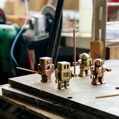 福香 -FUKKA-　ロボット2号/ROBOT TYPE2　ブロンズ　お香立て