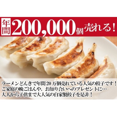 愛され続けて27年!ラーメンどんきの自家製冷凍餃子25個入り×3箱