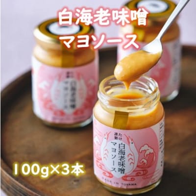 たけ謹製 白海老味噌マヨソース　3本セット