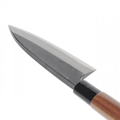 【土佐打刃物】出刃包丁 黒打ち仕上げ 両刃 刃長15cm