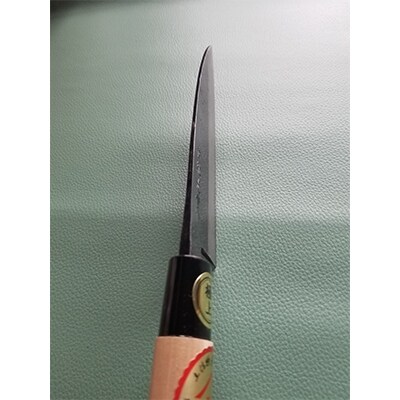黒打舟行包丁(両刃)　約15cm　青紙鋼
