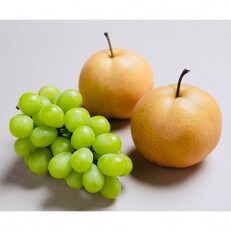 畠山果樹園のシャインマスカット2～3房(1kg～1.7kg)&梨2キロセット