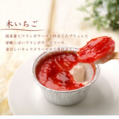 ジャージー乳のアイスブリュレセットB (木いちご)