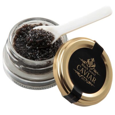 高知県産熟成キャビア30g(化粧箱)シェルスプーン付 Black Jewel