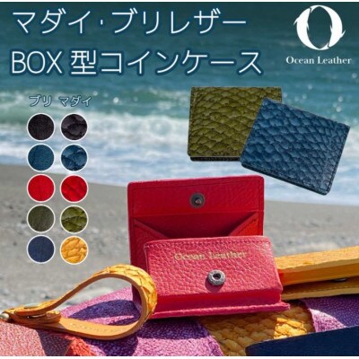 Ocean Leather BOXコインケース【ブリ/IvoryBlack】