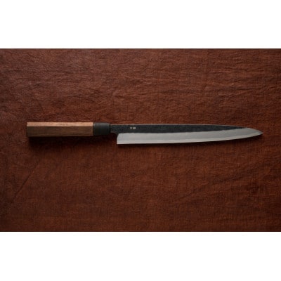 土佐黒打ち片刃柳刃包丁(270mm、青二鋼)