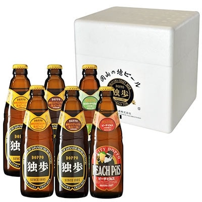 【毎月定期便】独歩ビール・フルーツ発泡酒　6本セット全3回