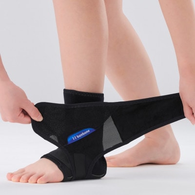 しっかり固定　足首サポーター　bonboneバリアスアンクル　左M