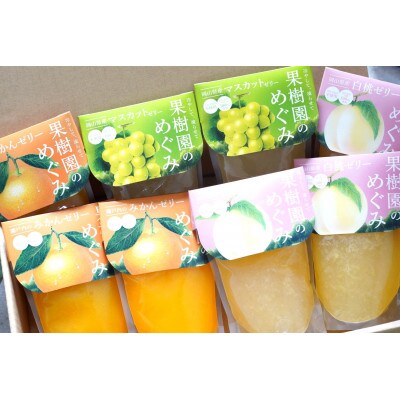 果物のおいしさをぎゅっと!贅沢果樹園ゼリーセット