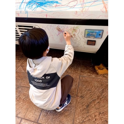 バスにらくがき体験&バスに乗って大型バス洗車体験