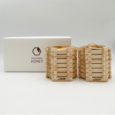 おかやまハニー(180g×2個)木枠入り