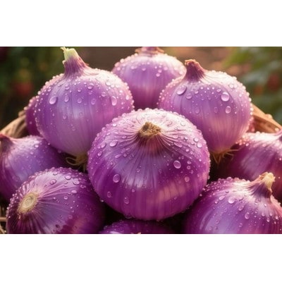 【2026年5月から順次発送順次発送】岡山市産赤紫玉ねぎ5kg(サイズ混合)全て自然の力健康野菜