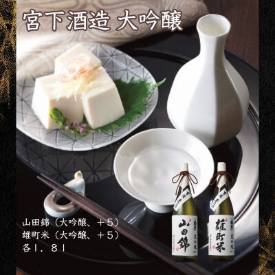 宮下酒造の大吟醸2種飲み比べセット　1.8L×2本