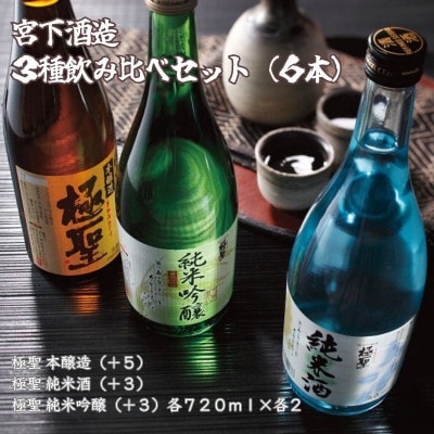 宮下酒造の3種飲み比べセット　720ml×6本