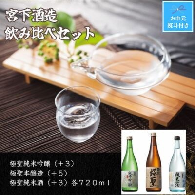 【お中元のし付き】宮下酒造の飲みくらべ　720ml×3本セット