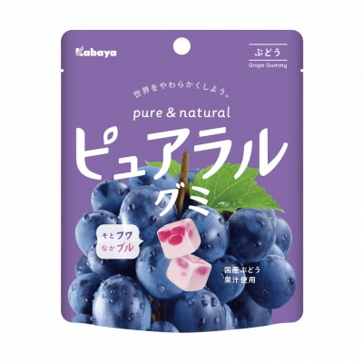 カバヤ　ピュアラルグミ　ぶどう　58g×16袋