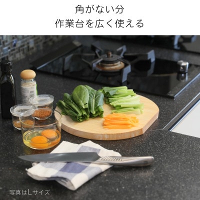 岡山県産ヒノキの丸まな板 Lサイズ 直径28cm 厚さ2cm