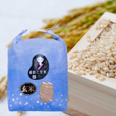 【石原果樹園】備前乙女米　玄米2Kg×1袋(BOB02-1)