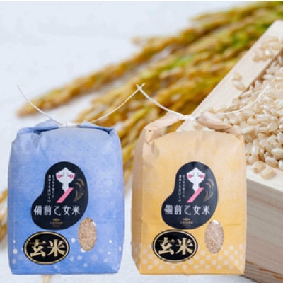 【石原果樹園】備前乙女米　玄米2Kg×2袋(BOB02-2)
