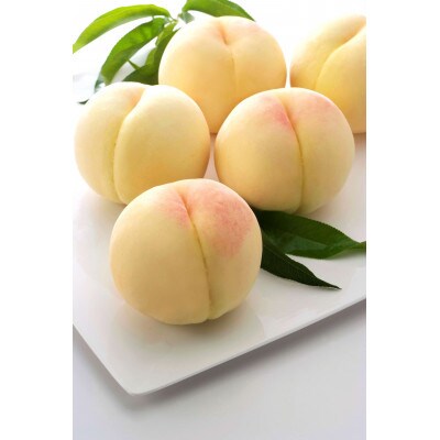 【2026年発送分】岡山県産 晴れの国おかやまの白桃 2kg 5～7玉 化粧箱入り