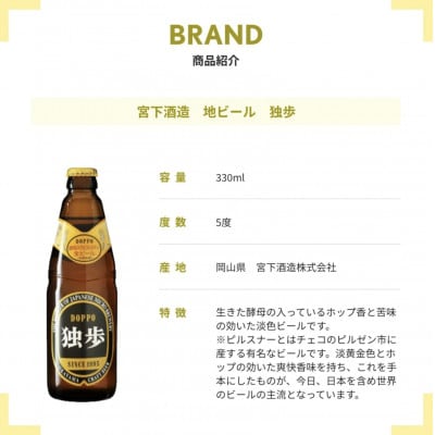 オリジナルラベル岡山市地ビール独歩330ml2本