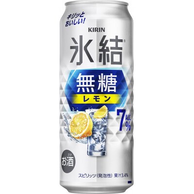 キリン氷結(R) 無糖 レモン ALC.7% 500ml 缶 × 24本