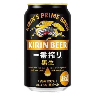 キリン 一番搾り黒生 計350ml缶×24本